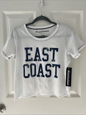NWT “East Coast” White Tee - Prince Peter Collection White Tee with Navy Graphic